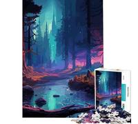 Jigsaw Puzzles 1000 Piece for Adults Ancient Forest Challenging Game Toys Educational Games Hand Speed Race Gifts For Birthdays (Size 38x52cm)