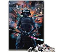 Jigsaw Puzzles 1000 Piece for Adults Angry Samurai Head Precision Cutting for Educational Game Birthday Gifts 38x52cm