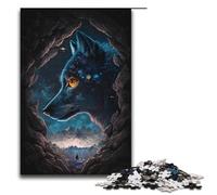 Jigsaw Puzzles 1000 Piece for Adults Animal Universe Wolf Puzzle Hands-on Game Unique Home Decor And Gifts 1000 PCS(38x26cm)
