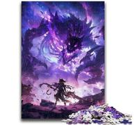 Jigsaw Puzzles 1000 Piece for Adults Anime Fight of Demons Precision Cutting for Educational Game Birthday Gifts 50x75cm