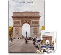 Jigsaw Puzzles 1000 Piece for Adults Arc De Triomphe Brainteaser Family Games Learning Educational Birthday Gift Size 38x52cm