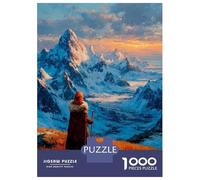 Jigsaw Puzzles 1000 Piece for Adults At The Summit - Where Silence Touches The Sky Jigsaw for Adults Toy Wall Decor Home Decoration Challenging To Complete 52x38cm/1000pcs
