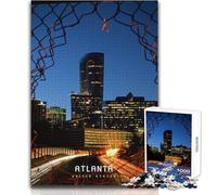 Jigsaw Puzzles 1000 Piece for Adults Atlanta Brainteaser Family Games Learning Educational Birthday Gift Size 50x75cm