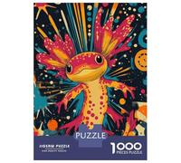 Jigsaw Puzzles 1000 Piece for Adults Axolotl in Space Playful Jigsaw for Adults Hands-on Game Wall Decoration Great Gift for Gaming 38x26cm/1000pcs