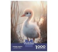 Jigsaw Puzzles 1000 Piece for Adults Baby Crane Bird in Golden Light Jigsaws for Adults Hands-on Game But Fun And Humorous Educational Challenge 38x26cm/1000pcs