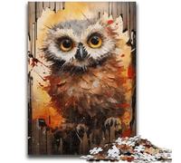 Jigsaw Puzzles 1000 Piece for Adults Baby Owl Loving Funny Precision Cutting for Educational Game Birthday Gifts 38x26cm
