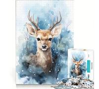 Jigsaw Puzzles 1000 Piece for Adults Baby Roe Deer, Educational Toy, Improve Memory, Unique Birthday And Xmas Gifts 38x52cm