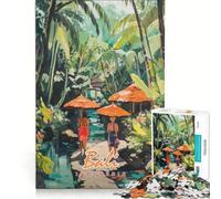 Jigsaw Puzzles 1000 Piece for Adults Bali Tropical Paradise, Brain Teaser Game, Pattern Assembly, Improving Love between Couples 50x75cm