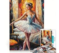 Jigsaw Puzzles 1000 Piece for Adults Ballet Dancer in A Room, Brain Teaser Game, Pattern Assembly, Improving Love between Couples 50x75cm