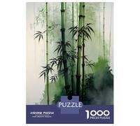 Jigsaw Puzzles 1000 Piece for Adults Bamboo Forest Watercolor Adult Puzzles Relaxing Games Analysis And Logic Great Gift for Gaming 52x38cm/1000pcs