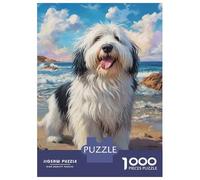 Jigsaw Puzzles 1000 Piece for Adults Beachside Canine Joy Jigsaw for Adults Toy Wall Decor Home Decoration Challenging To Complete 38x26cm/1000pcs