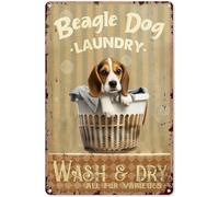 Jigsaw Puzzles 1000 Piece for Adults - Beagle Dog Laundry Wash & Dry All Fur Varieties Laundry Room Wooden Puzzle Fun Games Stress Relief Toys for Home Decor Living Room Decor