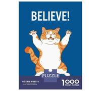 Jigsaw Puzzles 1000 Piece for Adults Believe Cat Jigsaws for Adults Hands-on Game But Fun And Humorous Educational Challenge 70x50cm/1000pcs