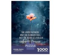 Jigsaw Puzzles 1000 Piece for Adults Bible Verse from Isaiah Jigsaw for Adults Hands-on Game Wall Decoration Great Gift for Gaming 70x50cm/1000pcs