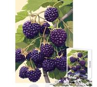 Jigsaw Puzzles 1000 Piece for Adults Blackberries on The Branch Educational Toy Gift For Birthdays Relaxing Games Every Piece Is Unique - Size 38x26cm