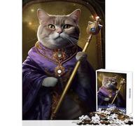 Jigsaw Puzzles 1000 Piece for Adults Blessed by Holy Cat Meme Jigsaw Puzzles for Adults Family Activities Every Piece Is Unique - Beautiful Design Game (38x26cm)