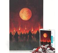 Jigsaw Puzzles 1000 Piece for Adults Blood Moon Ritual, Brain Teaser Game, Pattern Assembly, Improving Love between Couples 50x75cm