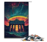 Jigsaw Puzzles 1000 Piece for Adults Brandenburg Gate Germany Puzzle Hands-on Game Unique Home Decor And Gifts 1000 PCS(75x50cm)