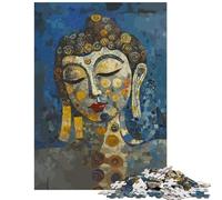 Jigsaw Puzzles 1000 Piece for Adults Buddha Spiritual Painting Challenging To Complete Stress Reliever Educational Toy for And from 14 Years And over (50x75cm)