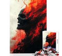 Jigsaw Puzzles 1000 Piece for Adults Burning Darkness Educational Toy Gift For Birthdays Relaxing Games Every Piece Is Unique - Size 38x52cm