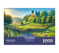 Jigsaw Puzzles 1000 Piece for Adults Castle in The Countryside-1 Jigsaw for Adults Toy Wall Decor Home Decoration Challenging To Complete 70x50cm/1000pcs