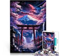 Jigsaw Puzzles 1000 Piece for Adults Cherry Dream Torii Gate Familienspaß denn eignet sich ideal als Geschenk für die ganze Familie52x38cm