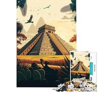 Jigsaw Puzzles 1000 Piece for Adults Chichen Itza Help The Brain Exercise Improve Memory Educational Game for Age 14+ Game (50x75cm)