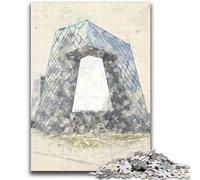 Jigsaw Puzzles 1000 Piece for Adults China Central Television Precision Cutting for Educational Game Birthday Gifts 38x52cm