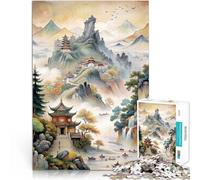 Jigsaw Puzzles 1000 Piece for Adults Chinas Classical Paintings DIY-Spielzeug Lernspiel für Geburtstag, Weihnachten52x38cm