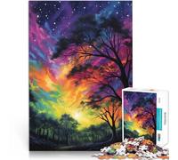 Jigsaw Puzzles 1000 Piece for Adults Clear Sky with Full Stars Präzisionsschnitt Heimdekoration Spielzeug75x50cm