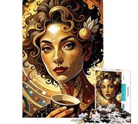 Jigsaw Puzzles 1000 Piece for Adults Coffee Harmony Adult Jigsaw Puzzle Relax Games Staycation Kill Time Challenging To Complete (Size 38x52cm)