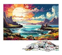 Jigsaw Puzzles 1000 Piece for Adults Colorful Achill Island Puzzle Hands-on Game Great for Teenager Age 14 Years Up 1000 PCS(38x26cm)
