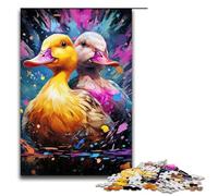Jigsaw Puzzles 1000 Piece for Adults Colorful Cute Duck Puzzle Hands-on Game Unique Home Decor And Gifts 1000 PCS(75x50cm)