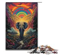Jigsaw Puzzles 1000 Piece for Adults Colorful Elephant Puzzle Hands-on Game Unique Home Decor And Gifts 1000 PCS(38x26cm)