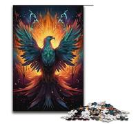 Jigsaw Puzzles 1000 Piece for Adults Colorful Psychedelic Galaxy Phoenix Puzzle Hands-on Game Unique Home Decor And Gifts 1000 PCS(38x26cm)
