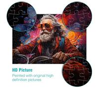 Jigsaw Puzzles 1000 Piece for Adults cool motorcycle guy Puzzle Hands-on Game 26x38cm Birthday Present Gifts Wall Art for teenager 14+