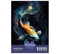 Jigsaw Puzzles 1000 Piece for Adults Cosmic Koi 4 Jigsaw for Adults Toy Wall Decor Home Decoration Challenging To Complete 38x26cm/1000pcs