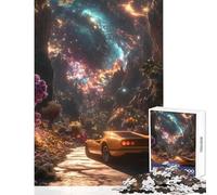 Jigsaw Puzzles 1000 Piece for Adults Cosmic Nature Car Trip 1000 Jigsaw Puzzle Toy Wall Decor Birthday Gifts for The Whole Family (38x52cm)