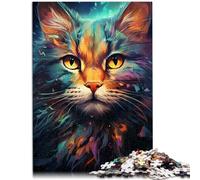 Jigsaw Puzzles 1000 Piece for Adults cosmic space cats Jigsaw for Gifts 26x38cm Challenging Game and Family Play for ages 14+