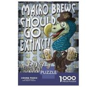 Jigsaw Puzzles 1000 Piece for Adults Craft Beer Dodo Bird Teenager Puzzles Hands-on Game Home Decoration Birthday Present, Gifts, 38x26cm/1000pcs