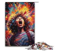 Jigsaw Puzzles 1000 Piece for Adults Crazy Colorful Woman Puzzle Hands-on Game Unique Home Decor And Gifts 1000 PCS(38x26cm)