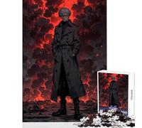 Jigsaw Puzzles 1000 Piece for Adults Crimson Apocalypse Warrior - Dark Anime Legend Educational Toy Gift Birthday Relax Games Artists' Collection, Fine Arts Size 38x26cm