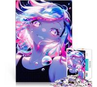 Jigsaw Puzzles 1000 Piece for Adults Cute Bright Anime Girl Lernspiele DIY Spielzeug Die Liebe zwischen Paaren stärken38x52cm