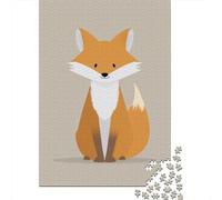 Jigsaw Puzzles 1000 Piece for Adults Cute Fox Illustration Jigsaw for Adults Family Games But Fun And Humorous Birthday Present, Gifts, 70x50cm/1000pcs