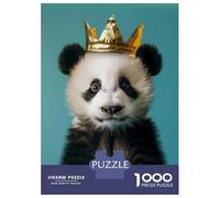 Jigsaw Puzzles 1000 Piece for Adults Cute Panda King Jigsaw for Adults Toy Wall Decor Home Decoration Challenging To Complete 70x50cm/1000pcs
