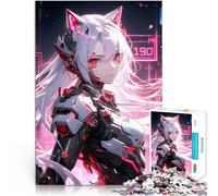 Jigsaw Puzzles 1000 Piece for Adults Cyborg Anime Girl Lernspiele Heimdekoration Geburtstagsgeschenk, Geschenke75x50cm