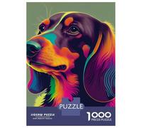 Jigsaw Puzzles 1000 Piece for Adults Dachshund Colorful Dog Adult Puzzles Relaxing Games Analysis And Logic Great Gift for Gaming 70x50cm/1000pcs