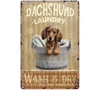Jigsaw Puzzles 1000 Piece for Adults - Dachshund Laundry Wash & Dry All Fur Varieties Laundry Room Wooden Puzzle Fun Games Stress Relief Toys for Home Decor Living Room Decor