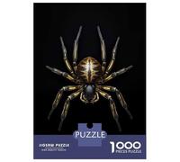 Jigsaw Puzzles 1000 Piece for Adults Dark Gold Spider Animal Teenager Puzzles Relax Games Presents for Women Gifts for Friends And Family 52x38cm/1000pcs