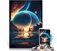 Jigsaw Puzzles 1000 Piece for Adults Dawn Of Stars Landscape Schwierig Schwer Künstlersammlung, Bildende Kunst75x50cm